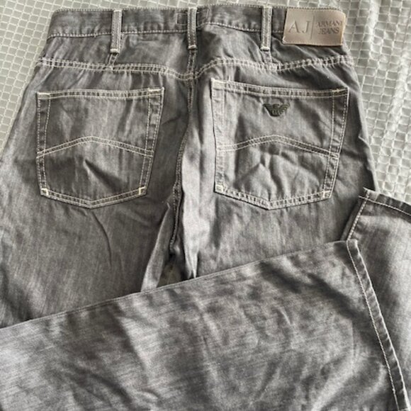 Armani Jeans black soft denim size 32 waist 28 inseam - Picture 6 of 9